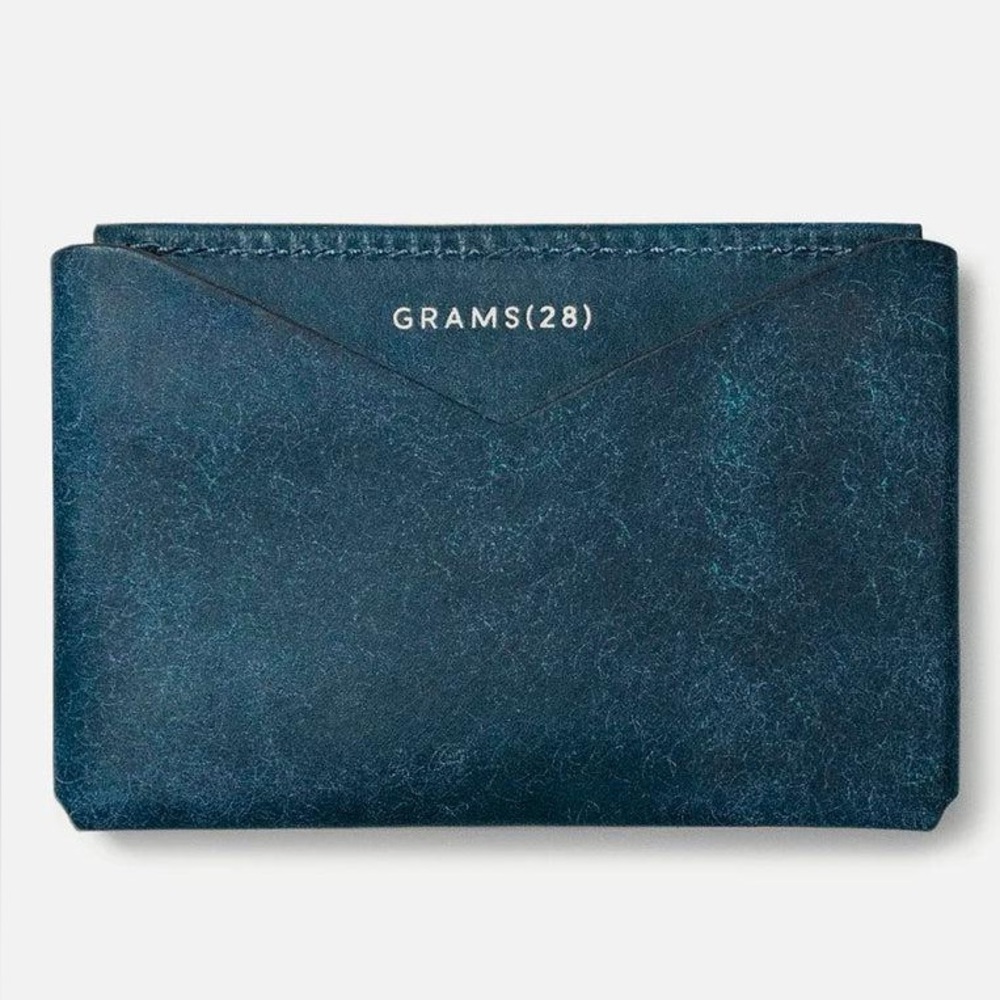 Blue Minimalist Card Holder Wallet